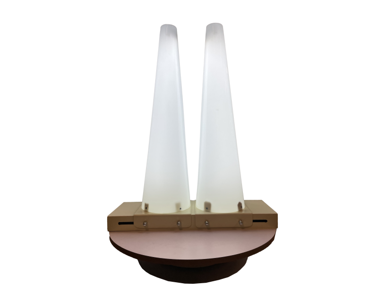 Effeci 101 S | Manichino luminoso a 2 gambe regolabili con luci LED per controllare difetti di tessuti e cuciture