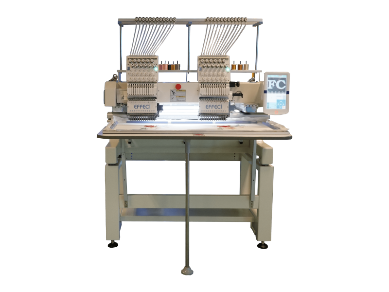Effeci 1202H | Ricamatrice industriale 2 teste 12 aghi