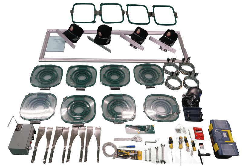 Effeci 1204H | Ricamatrice industriale 4 teste e 12 aghi