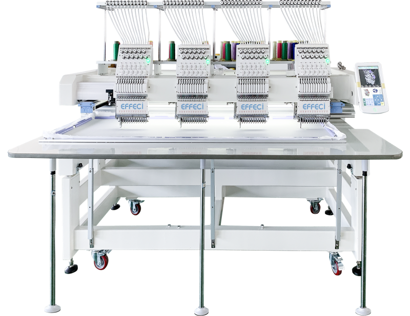Effeci 1204H | Ricamatrice industriale 4 teste e 12 aghi
