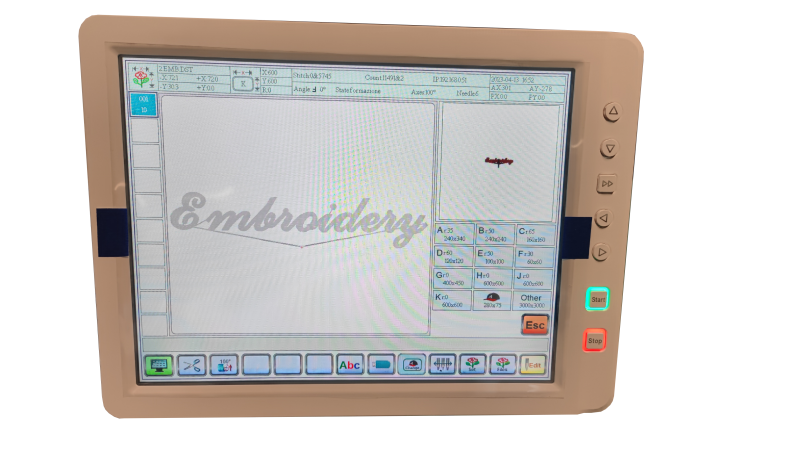 Effeci 1206C | Ricamatrice industriale a 6 teste