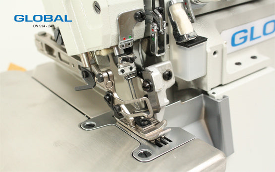 Global OVT 535-550 | Tagliacuci industriale 2 aghi e 5 fili con trasporto superiore e differenziale