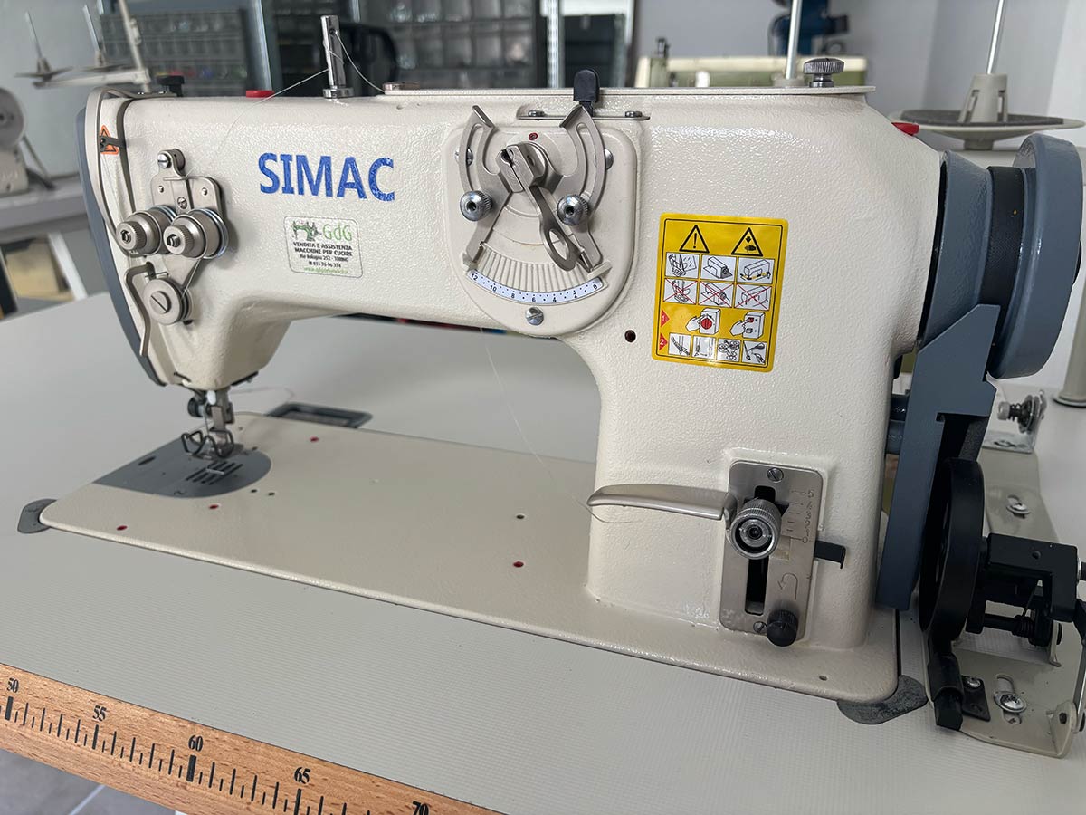 Simac 217 | Zig-zag industriale 12 mm per materiali medi e pesanti