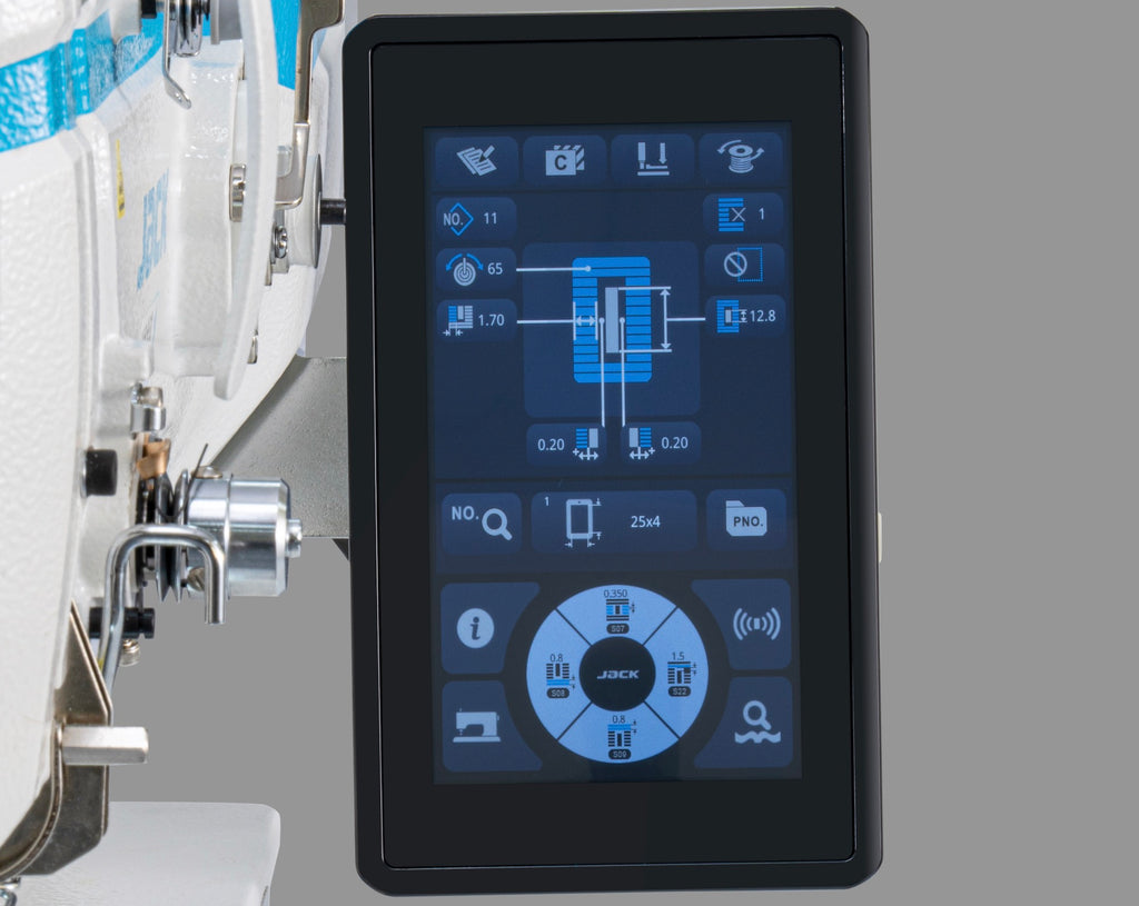 Jack N9-H | Asolatrice elettronica per tessuti pesanti asola 41×5 mm
