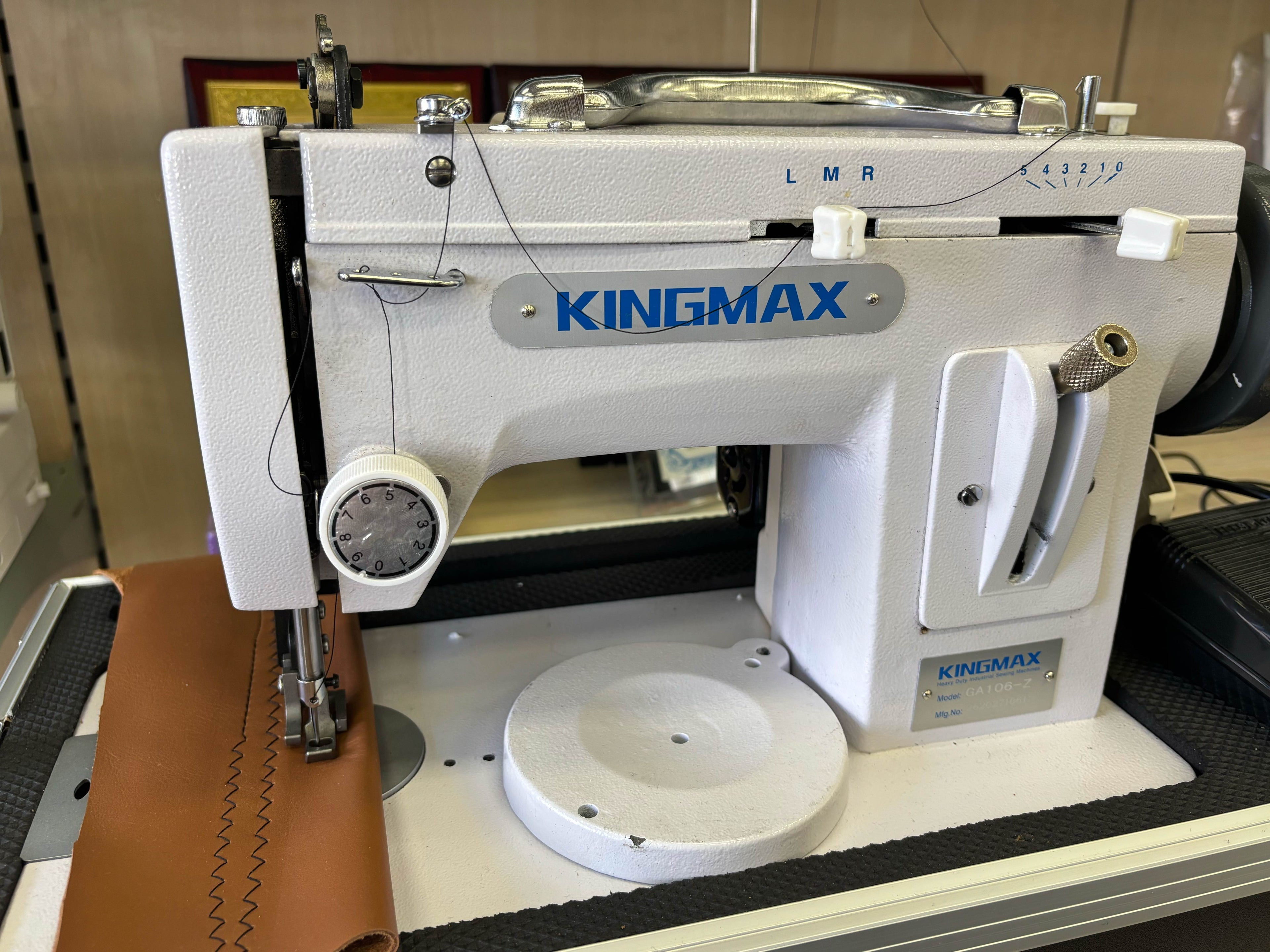 Kingmax GA106 | Macchina cucire portatile industriale per materiali pesanti