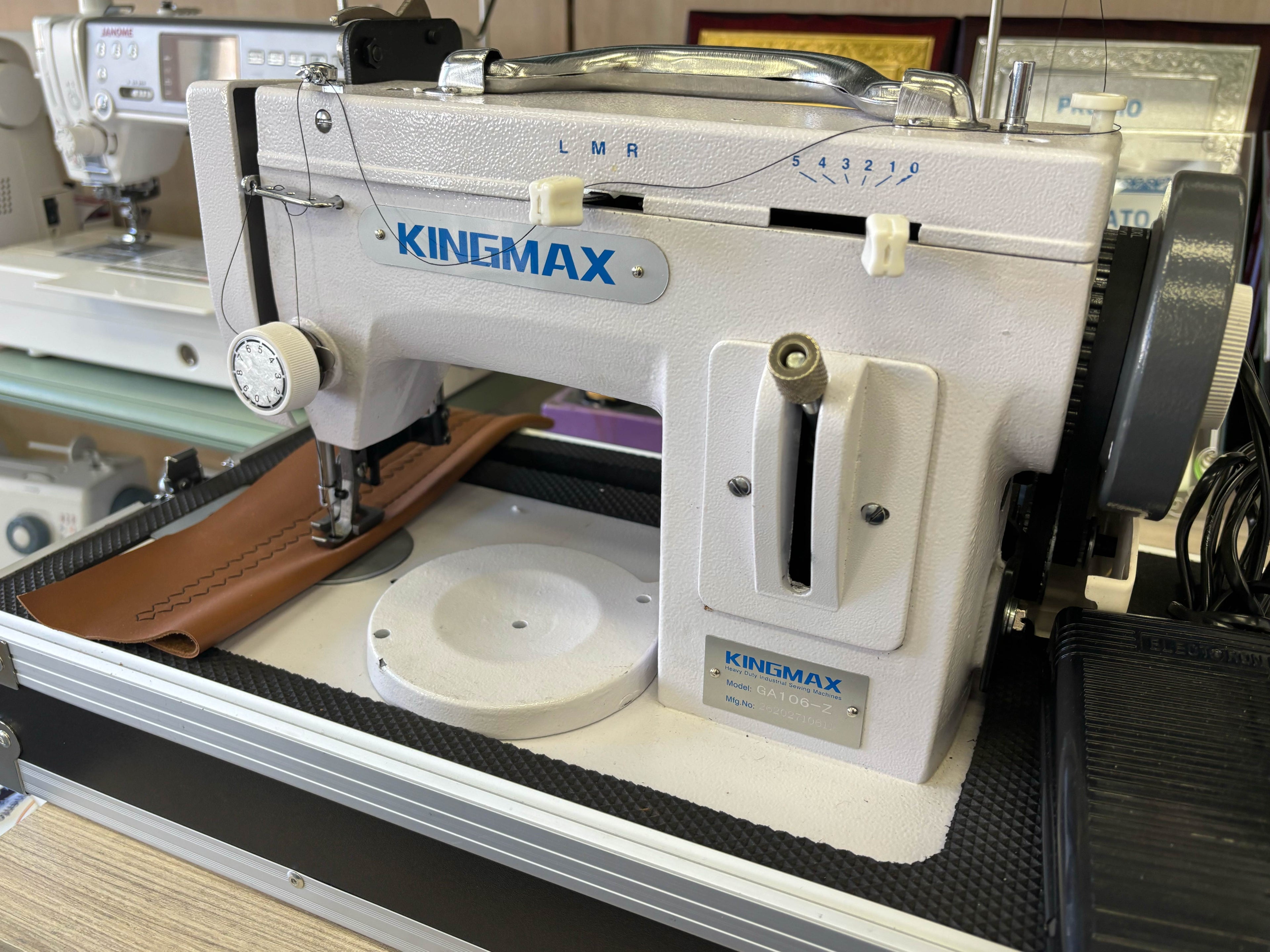 Kingmax GA106 | Macchina cucire portatile industriale per materiali pesanti