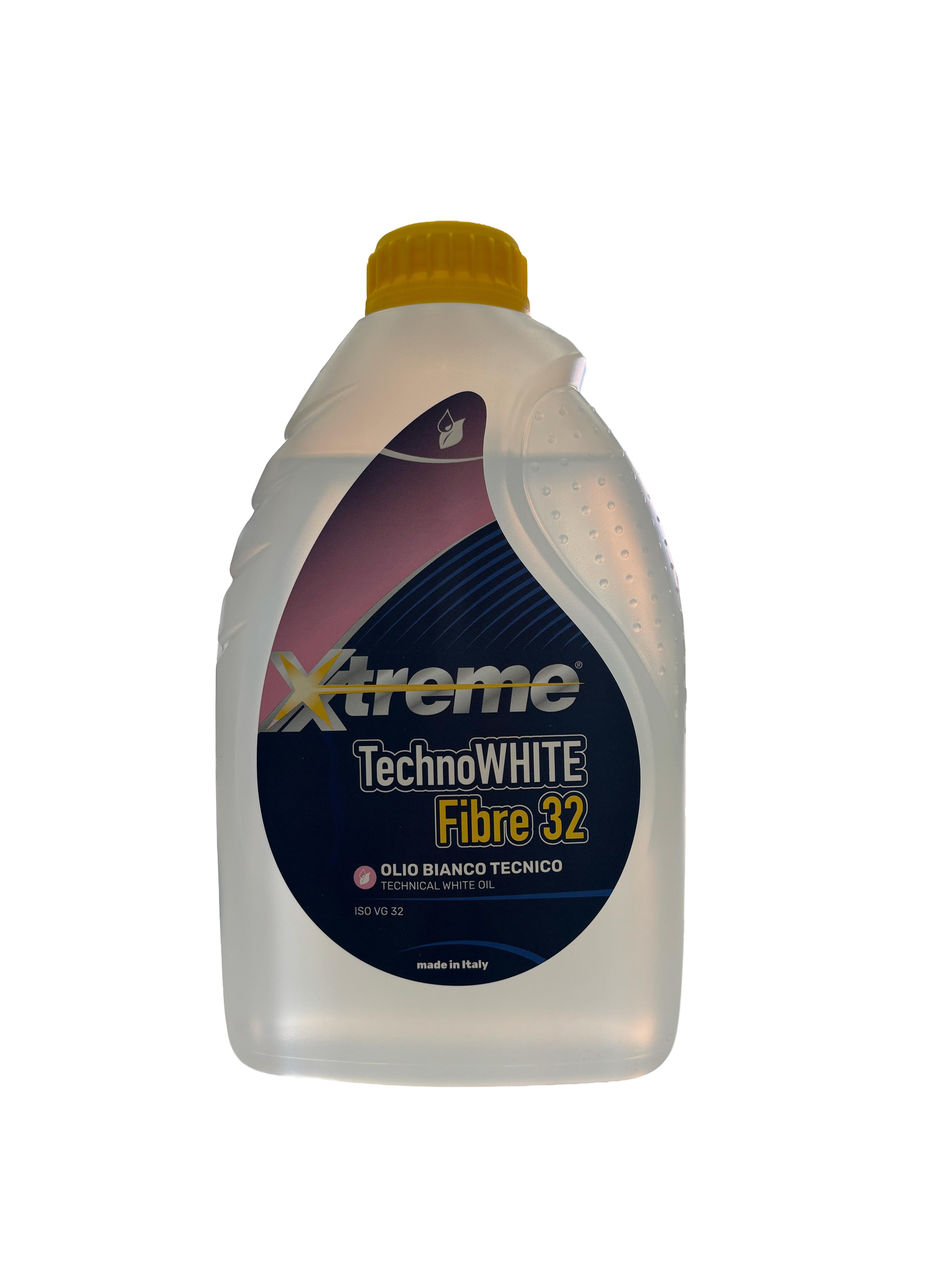 Xtreme TechnoWHITE Fibre | Olio bianco minerale antimacchia per macchine da cucire - 1 litro