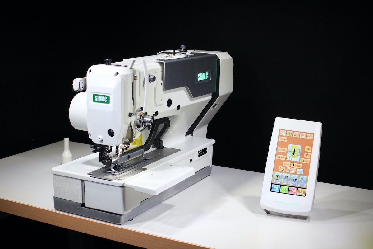 SIMAC 1790 | Asolatrice elettronica a punto annodato con touch screen, Multi-Taglio e 99 modelli personalizzabili