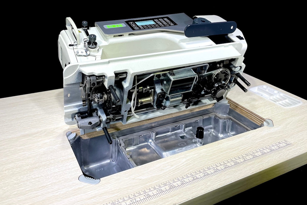 SIMAC 6800 | Macchina Lineare con Rasafilo e Alzapiedino Automatico