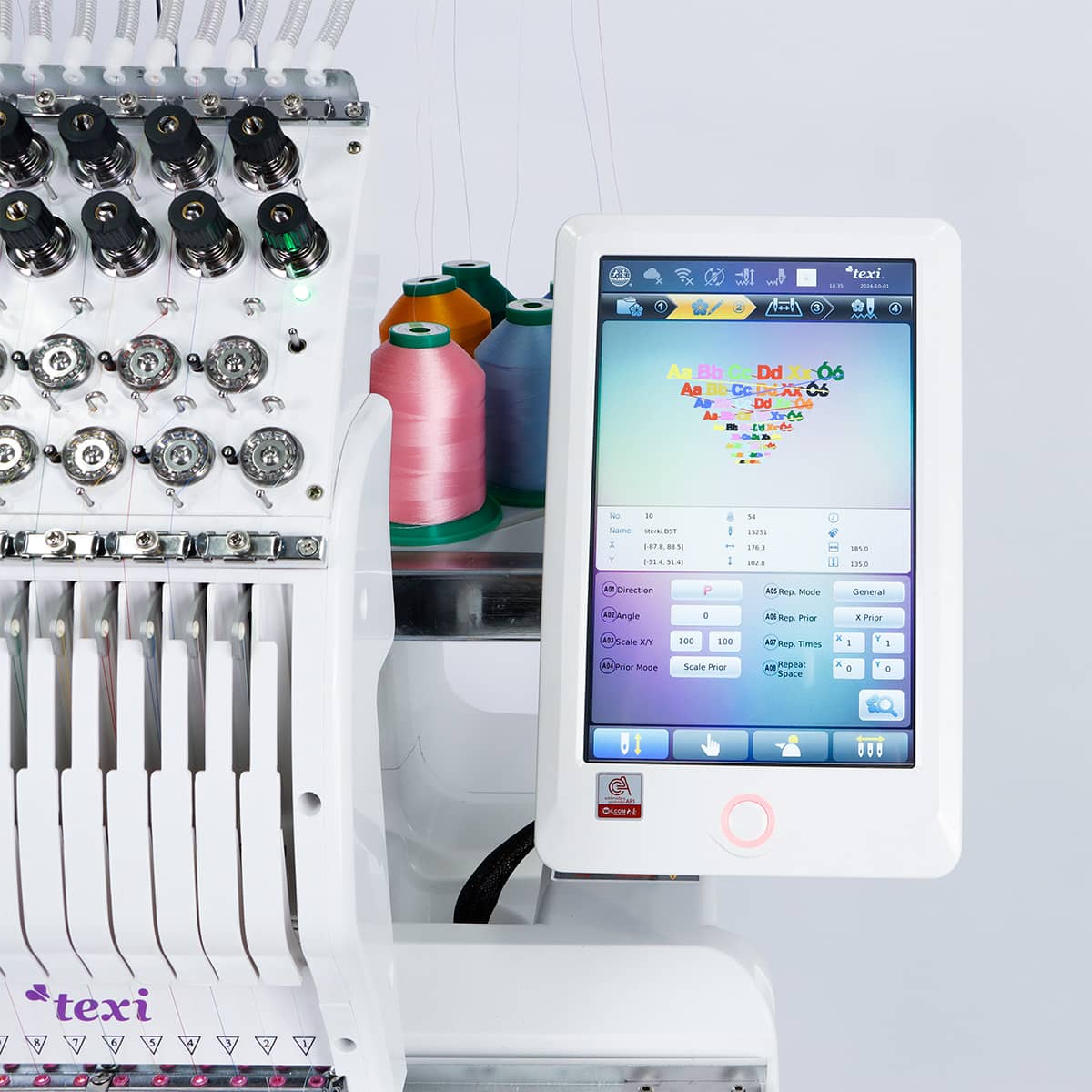 Texi Iris 12 Set – Macchina da Ricamo 12 Aghi Compatta e Professionale