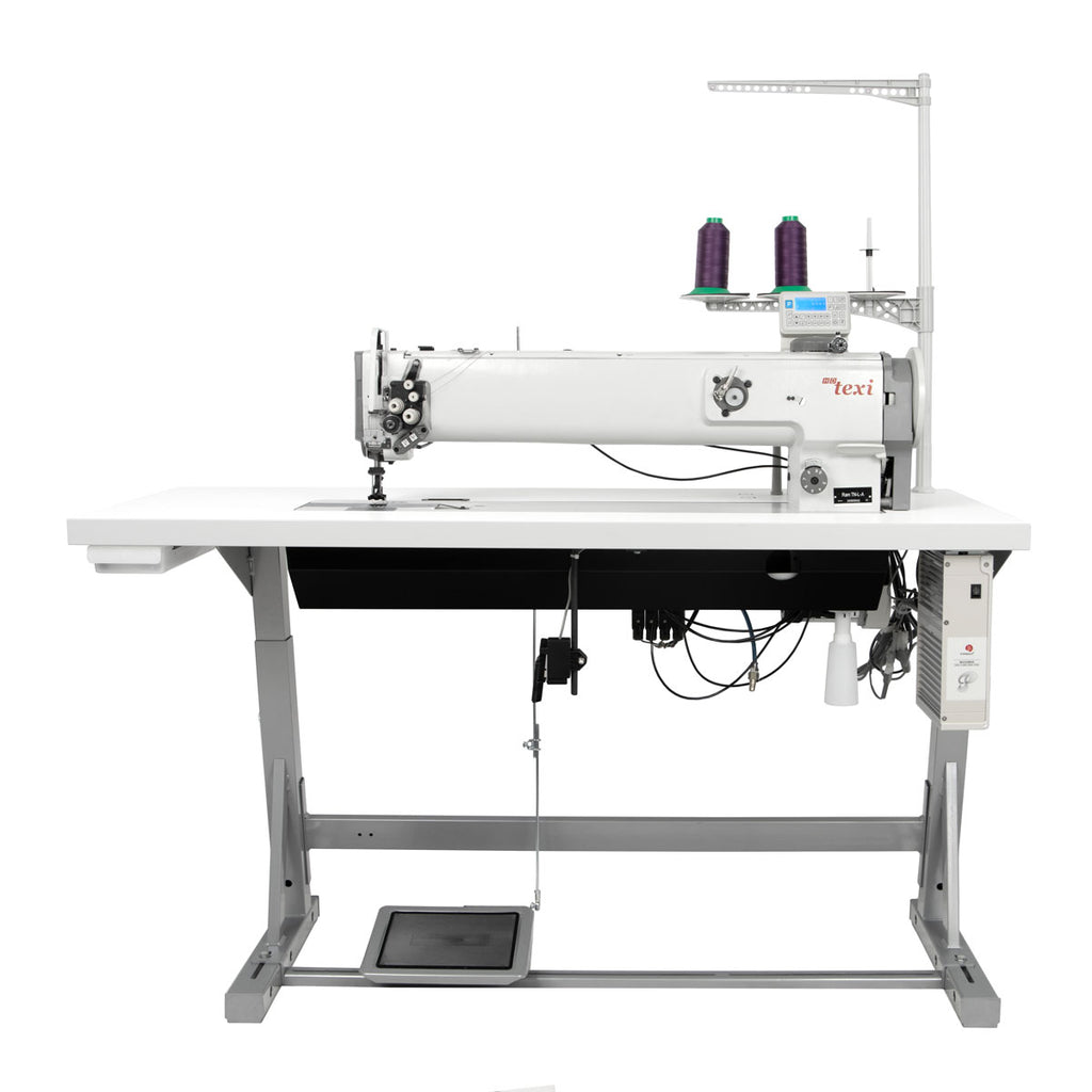 Texi RAM TN-L-A Premium | Macchina da cucire automatica a doppio ago, braccio lungo