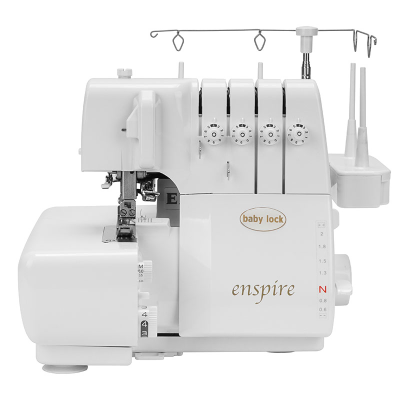 Baby Lock Enspire BLE1EX | Tagliacuci 2-3-4 fili con infilatura JetAir e Twin Cam